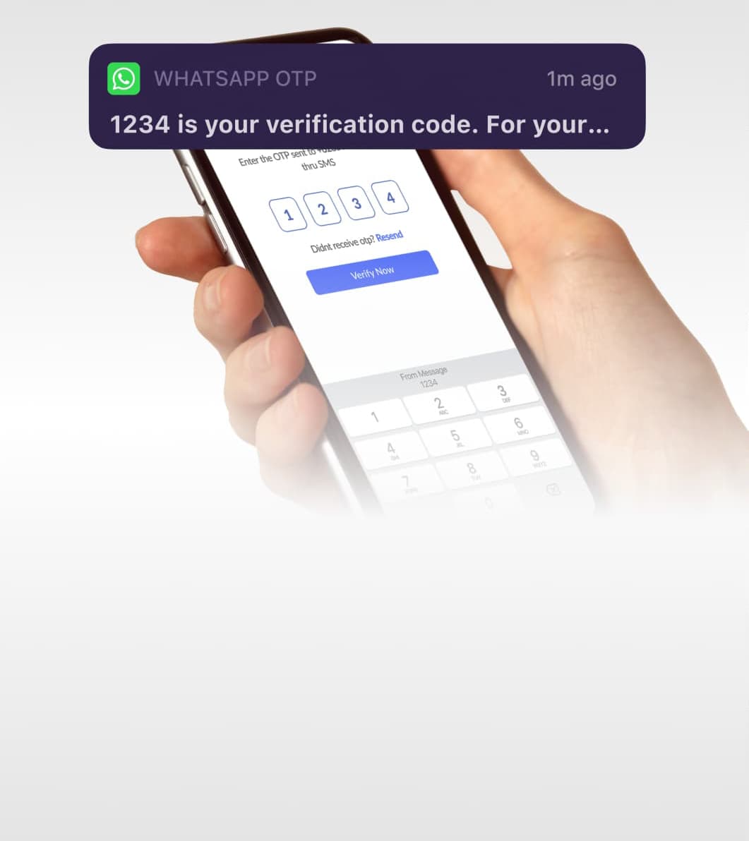 Whatsapp OTP and Announcement